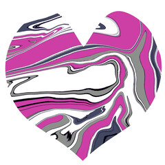 colorful pattern background in heart shape