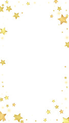 Magic stars vector overlay.  Gold stars scattered