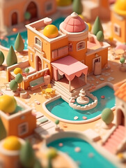 Miniature House and Pool