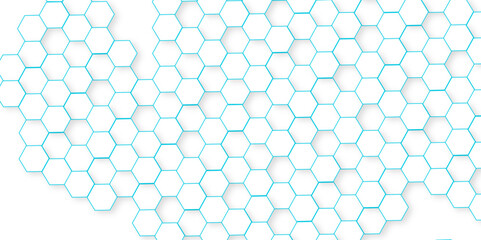 Abstract colorful hexagon background. Abstract hexagonal concept technology wall pattern background.