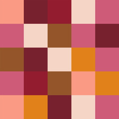 Vector Seamless Repeat Geometric Happy Pattern Check Square Gingham Loose