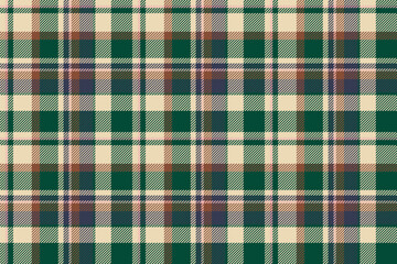 Plaid background, check seamless pattern. Vector fabric texture for textile print, wrapping paper, gift card or wallpaper.