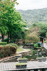Tangweigou Hot Spring Park in Jiaoxi, Yilan County, Taiwan