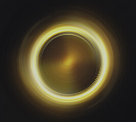 A dark background with abstract light flare in Warm colors. The light flare creates a sense of motion and energy. The image can be used as a background or a wallpaper for various projects.