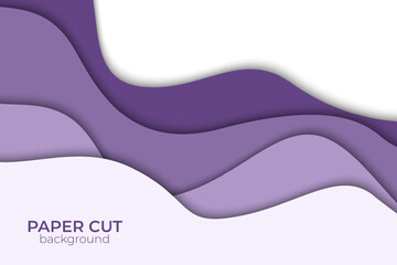 Abstract wavy paper background in bright colors