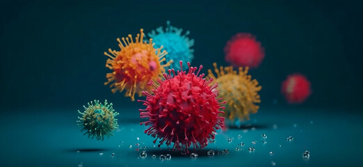 Fototapeta na wymiar realistic image of microbe