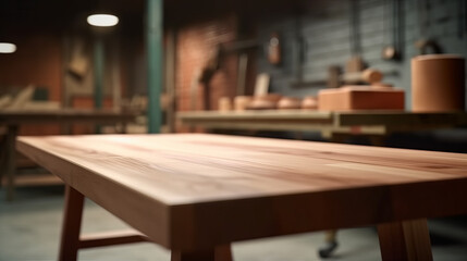 Empty table top good for product display