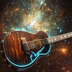 Electric guitar in space