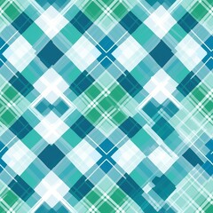 Seamless tartan plaid pattern, Ideal for printing onto fabric and paper or decoration, created by generative AI