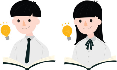 student boy and girl