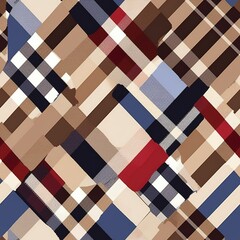 Seamless pattern of multicolored rectangles, painting art.