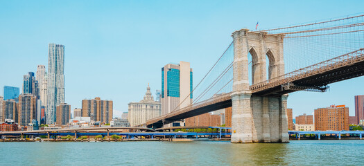 Brooklyn Bridge in New York, banner format
