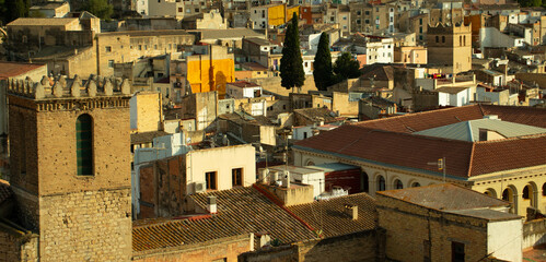 Fototapeta na wymiar View on Tortosa city in Spain