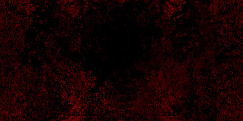 Red grunge background with scratches and cracks. Texture, wall, concrete texture background with space