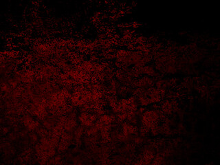 Red grunge background with scratches and cracks. Texture, wall, concrete texture background with space