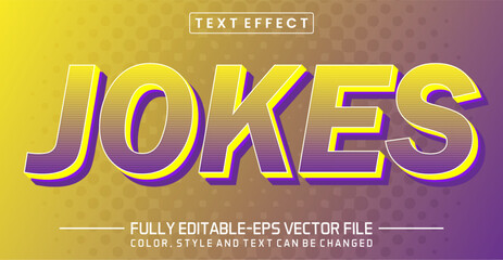 Jokes text editable style effect
