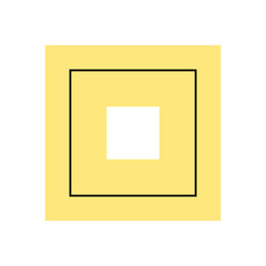 Yellow Geometric Square