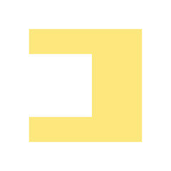 Yellow Geometric Square