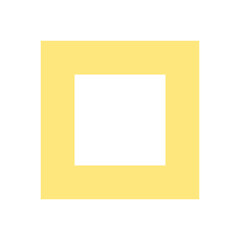 Yellow Geometric Square
