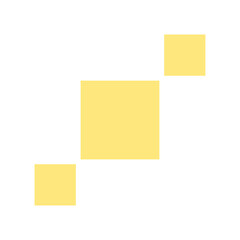 Yellow Geometric Square