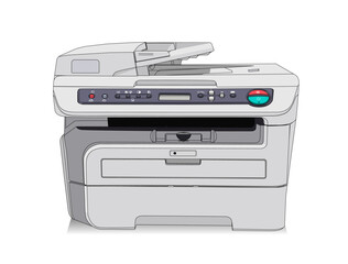 White copier or printing machine