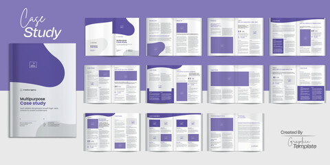 Business Case Study Template Case Study Booklet Design Case Study Layout