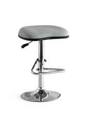 Modern bar chair isolated on white background . metal leg