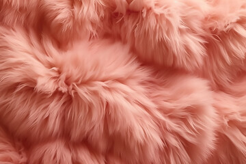 Closeup shoot of fluffy faux fur background texture
