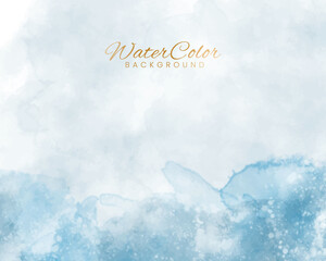 Naklejka na ściany i meble Abstract splashed watercolor background. Design for your cover, date, postcard, banner, logo.