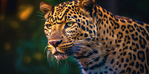 jaguar with a dangerous look, generative ai