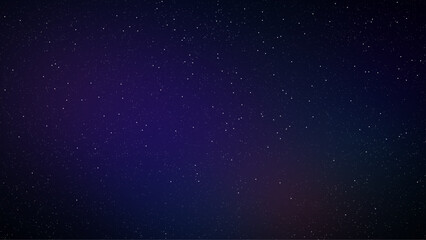 Blue dark night sky with many stars. Milky way cosmos background. Vector illustrator