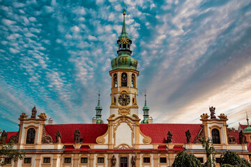 Naklejka premium Loreta church, Prague, czech republic