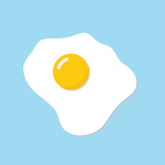 Fried egg. Simple vector illustration.