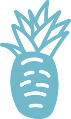 Fototapeta premium vector, fruit, pineapple, design, tropical, sweet, food, illustration, organic, summer, fresh