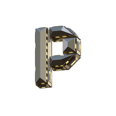 Metalic Sci-fi 3D Alphabet or PNG Letters