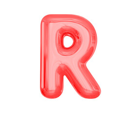 Letter R Red Balloons 