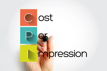 CPI - Cost Per Impression are terms used in traditional advertising media selection, online...