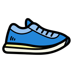 running shoe filled outline icon style