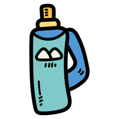 water bottle filled outline icon style