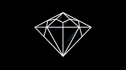 Diamond logo, excellent jewelry logo, generative AI.