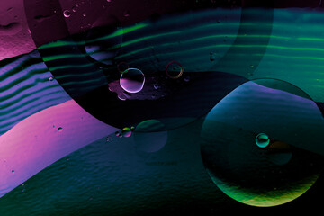psychedelic abstract background with iridescent colors and liquid shapes