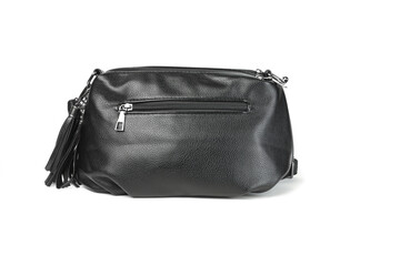 Naklejka premium Leather bag highlighted on a white background