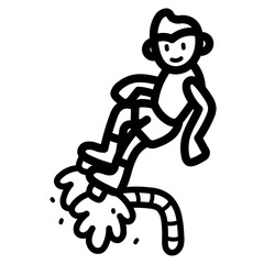 flyboard line icon style