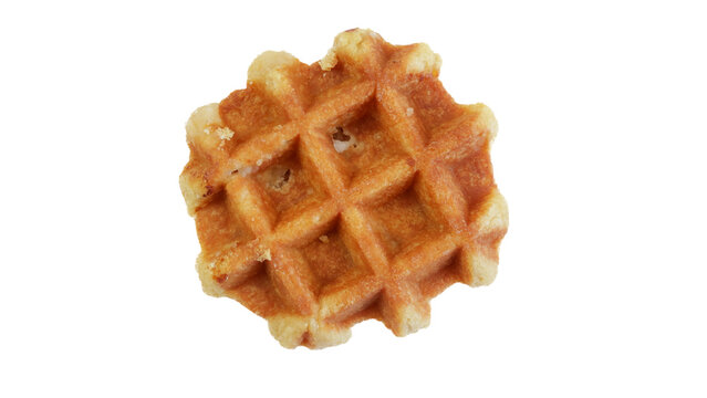 gaufre li&eacute;geoise en gros plan	