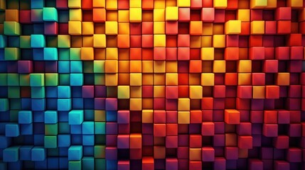 Vibrant abstract background featuring colorful squares for creative projects