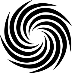 Naklejka premium Spiral and swirl motion twisting circles design element set