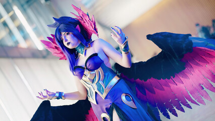 Summoners Delight: Irresistible Anime Cosplay Captures Attention at Comic Convention
