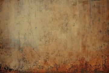 Vintage-style striped wall texture background with beige tones. Generative AI