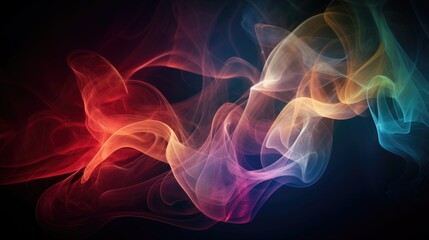 Mystical Colorful Smoke Background