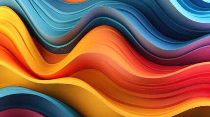 Mild Color Infusion Wavy Gradient Background